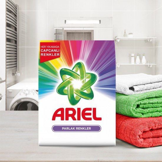Ariel 8 kg Toz Çamaşır Deterjanı Parlak Renkler