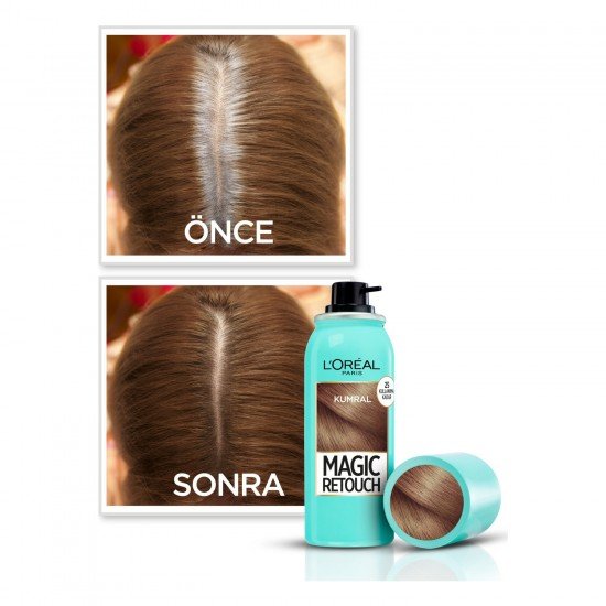 Loreal Paris Magic Retouch Beyazlar İçin Anında Kapatıcı Sprey - Kumral Loreal Paris Magic Retouch Beyazlar İçin Anında Kapatıcı Sprey - Kumral