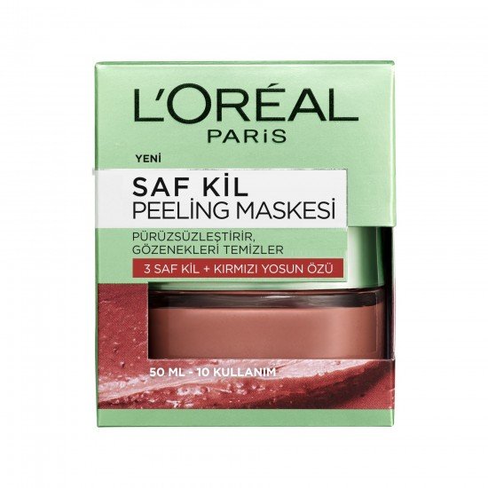 Loreal Saf Kil Peeling Maskesi - Pure Clay 50 Ml