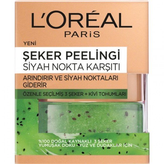 Loreal Şeker Peelingi Siyah Nokta Karşıtı 50 ml Loreal Şeker Peelingi Siyah Nokta Karşıtı 50 ml
