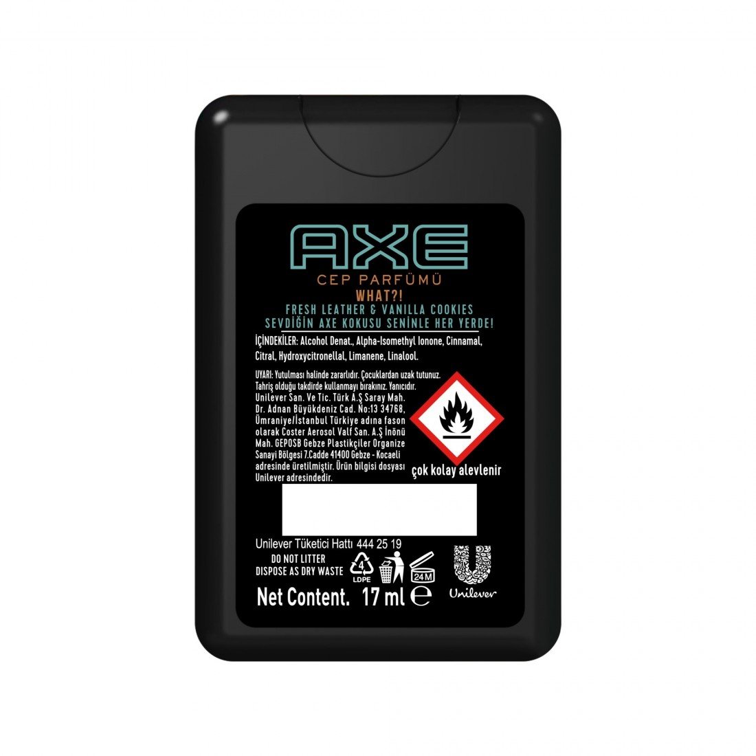 Axe Leather and Cookies Cep Parfümü Erkek Edt 17 ml