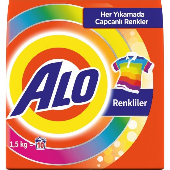 Alo 1,5 kg Toz Çamaşır Deterjanı Canlı Renkler