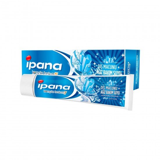 Ipana Komple Bakım Diş Macunu + Ağız Bakım Suyu Uzun Süreli Ferahlık Hafif Nane 100 ml Ipana Komple Bakım Diş Macunu + Ağız Bakım Suyu Uzun Süreli Ferahlık Hafif Nane 100 ml
