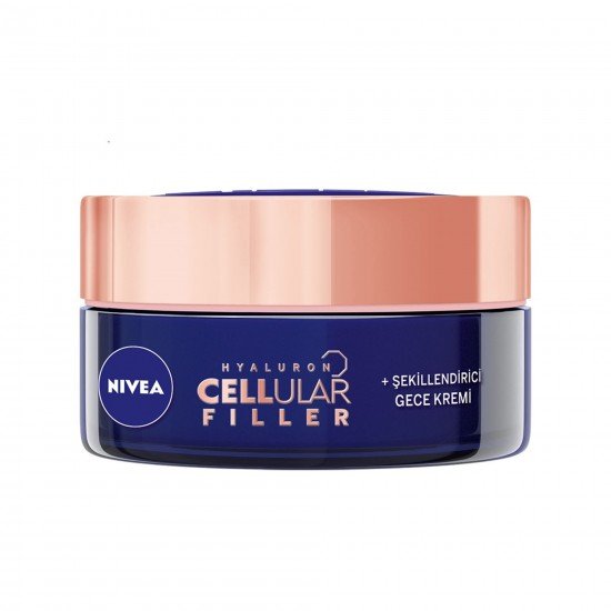 Nivea Hyaluron Cellular Filler + Şekillendirici Yaşlanma Karşıtı Gece Kremi 50 ml