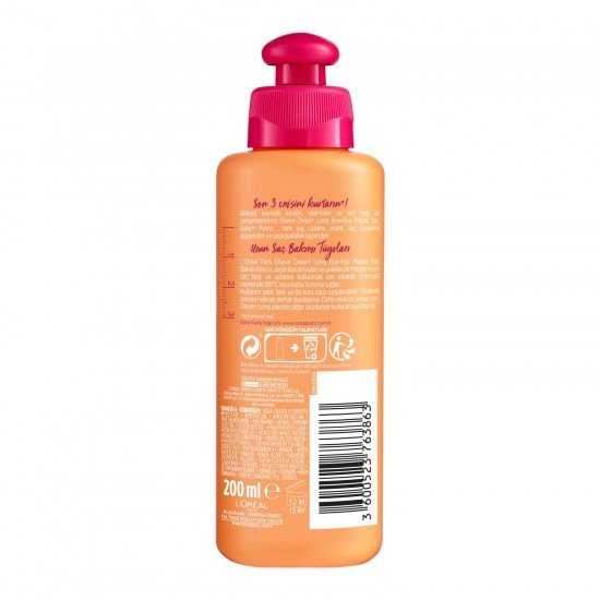 Loreal Paris Elseve Dream Long Bye-Bye Makas Saç Bakım Kremi 200 Ml Loreal Paris Elseve Dream Long Bye-Bye Makas Saç Bakım Kremi 200 Ml