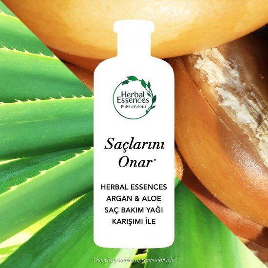 Herbal Saç Bakım Yağı Argan Oil & Aloe 100 Ml