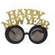 Yılbaşı Gözlük Happy New Year Gold - Gümüş