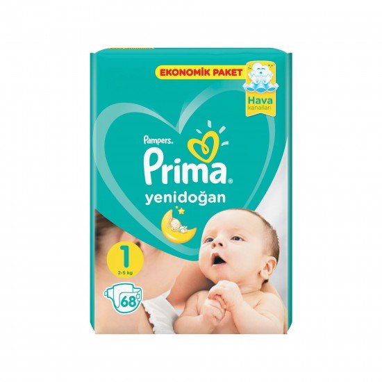 Prima Bebek Bezi Yeni Bebek 1 Beden 68 Adet Yenidoğan Ekonomik Paket Prima Bebek Bezi Yeni Bebek 1 Beden 68 Adet Yenidoğan Ekonomik Paket