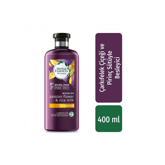 Herbal Essences Nourish Çarkıfelek Çiçeği&Pirinç Sütlü Besleyici Şampuan 400 ml
