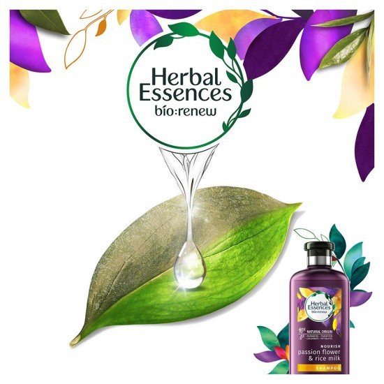 Herbal Essences Nourish Çarkıfelek Çiçeği&Pirinç Sütlü Besleyici Şampuan 400 ml