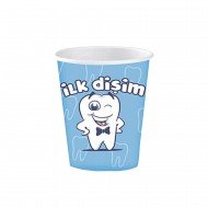 Roll-Up İlk Dişim Mavi Karton Bardak 8'Li Roll-Up İlk Dişim Mavi Karton Bardak 8'Li