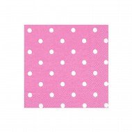 Roll-Up Festivall Puantiyeli Pembe Kağıt Peçete 20'Li