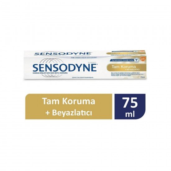 Sensodyne Tam Koruma & Beyazlatıcı Diş Macunu 75 Ml