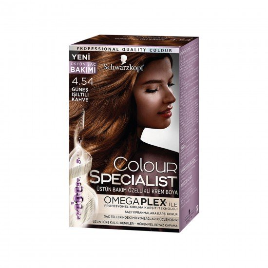 Schwarzkopf Colour Specialist Saç Boyası No:4.54 Güneş Işıltılı Kahve