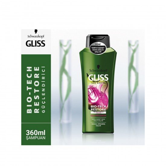 Gliss Bio-Tech Güçlendirici Şampuan 360  ML