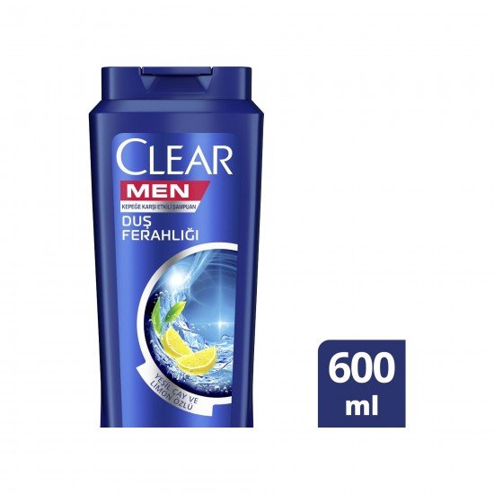 Clear Men Duş Ferahlığı Kepeğe Karşı Etkili Şampuan 600 ML