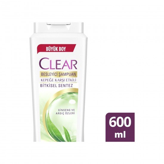Clear Bitkisel Sentez Şampuan 600 ML