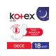 Kotex Ultra Gece Hijyenik Ped Süper Ekonomik Paket 18 Adet