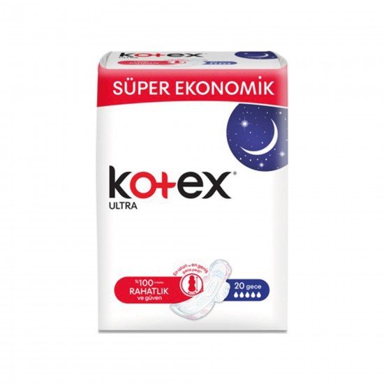 Kotex Ultra Gece Uzun 20 Adet Kotex Ultra Gece Uzun 20 Adet
