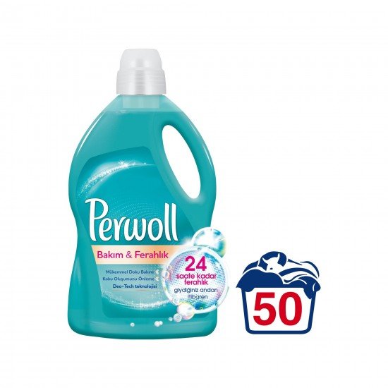 Perwoll Hassas Sıvı Çamaşır Deterjanı Bakım&Ferahlık 50 Yıkama 3LT