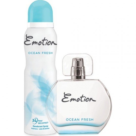 Emotion Ocean Fresh EDT Kadın Parfüm 50 ml & Deodorant 150 Ml Emotion Ocean Fresh EDT Kadın Parfüm 50 ml & Deodorant 150 Ml