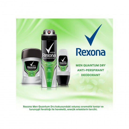 Rexona Quantum Dry Erkek Roll-On Deodorant 50 Ml