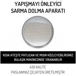 Abant Paslanmaz Çelik Dolma Sarma Altlığı 20 Cm Abant Paslanmaz Çelik Dolma Sarma Altlığı 20 Cm