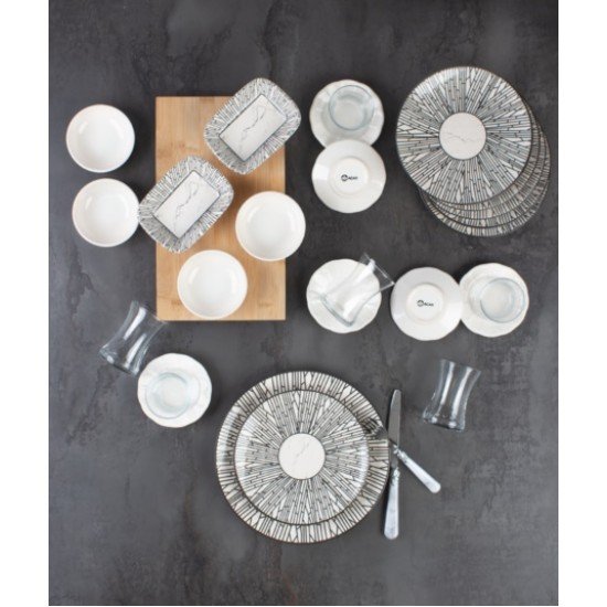 Acar 25 Parça Nero Kahvaltı Seti Acar 25 Parça Nero Kahvaltı Seti