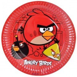 Angry Birds Karton Tabak 23 cm 8'li Angry Birds Karton Tabak 23 cm 8'li