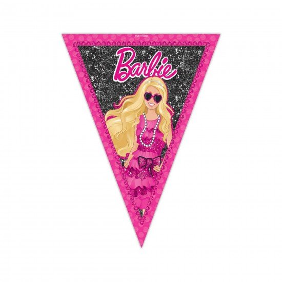 Barbie Flama Üçgen Bayrak