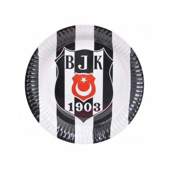 Beşiktaş Karton Tabak 8li