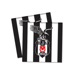 Beşiktaş Party Kağıt Peçete 33X33 16'lı Beşiktaş Party Kağıt Peçete 33X33 16'lı