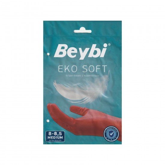 Beybi Eko Soft Bulaşık Eldiveni No 8-8.5 Medium