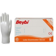 Beybi Eldiven Lateks Pudralı Muayene Eldiveni S 100 Adet Beybi Eldiven Lateks Pudralı Muayene Eldiveni S 100 Adet