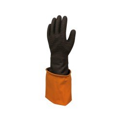 Beybi Korun Uzun Siyah Tırtıklı Eldiven 60 cm Beybi Korun Uzun Siyah Tırtıklı Eldiven 60 cm