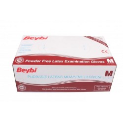 Beybi Muayene Eldiveni  Lateks Pudrasız M 100 Adet Beybi Muayene Eldiveni  Lateks Pudrasız M 100 Adet