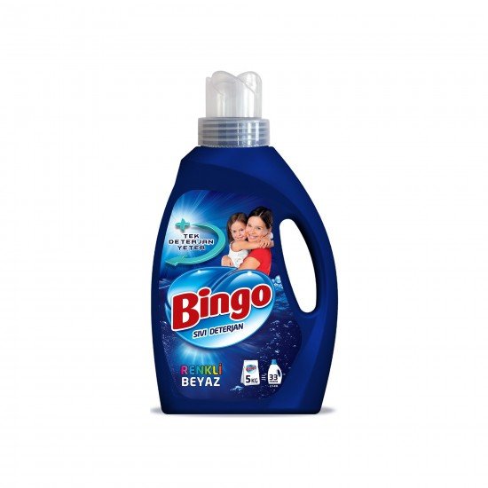 Bingo Renkli Beyaz Sıvı Çamaşır Deterjanı 2145 ml 33 Yıkama