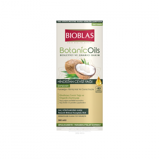 Bioblas Botanic Oils Hindistan Cevizi Yağlı Çok Kuru Saçlar İçin Şampuan 360 Ml