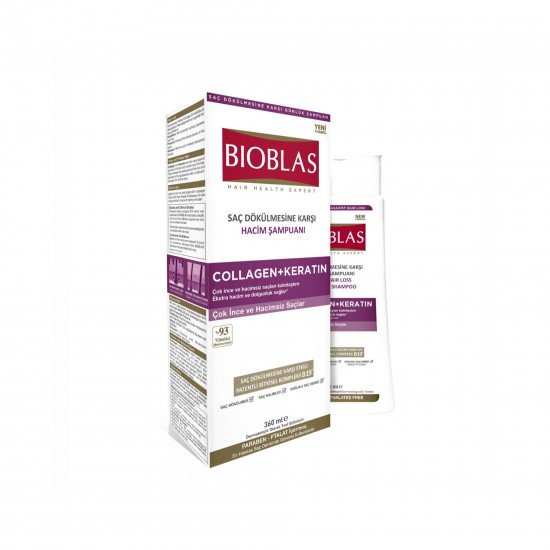 Bioblas Şampuan Saç Dökülmesine Karşı Collagen + Keratin 360 ML
