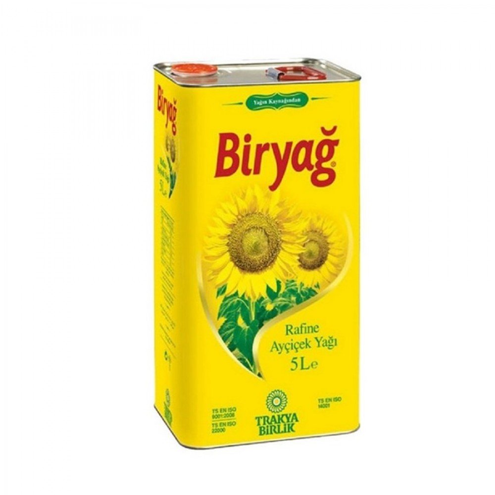 Biryağ Ayçiçek Yağı 5 Lt