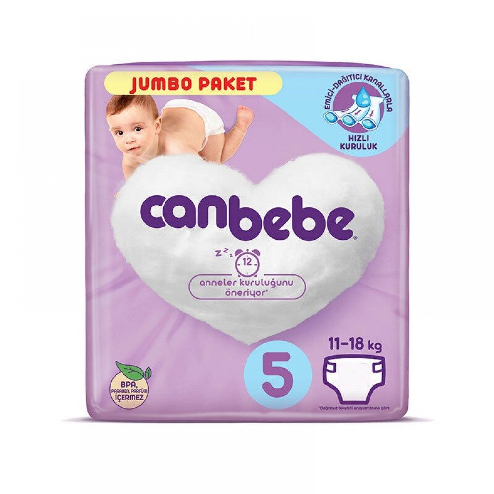 Canbebe 5 Numara Bebek Bezi Junior 1118 kg Jumbo Paket 22