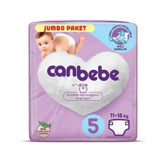 Canbebe 5 Numara Bebek Bezi Junior 11-18 kg Jumbo Paket 22 Adet