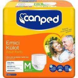 Canped Emici Külot Hasta Bezi Orta Boy M 10 Adet Canped Emici Külot Hasta Bezi Orta Boy M 10 Adet