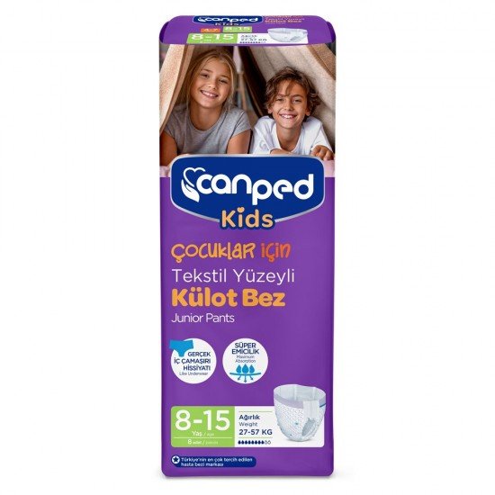 Canped Kids Külot Bez 8-15 Yaş 27-57 Kg 8 Adet