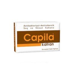 Capila Katran Kepek Önleyici Saç ve Vücut Sabunu 90 Gr Capila Katran Kepek Önleyici Saç ve Vücut Sabunu 90 Gr