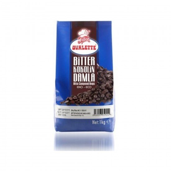 Çikolata Bitter Damla Drop 1 kg