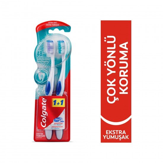 Colgate 360 Hassasiyete Pro Çözüm Diş Fırçası Extra Yumuşak 1+1