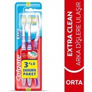 Colgate Extra Clean Diş Fırçası Medium 2+1 Colgate Extra Clean Diş Fırçası Medium 2+1