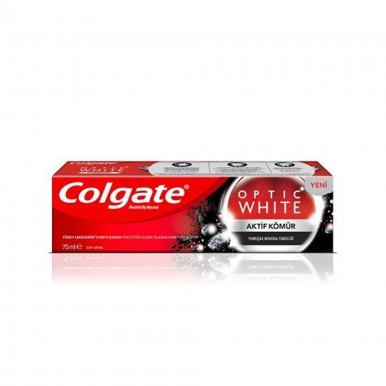 Colgate Optik Beyaz Aktif Kömür Beyazlatıcı Diş Macunu 75 ML