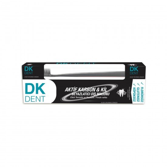 Dermokil DK Dent Kil Ve Aktif Karbonlu Diş Macunu + Fırçalı 75 ML